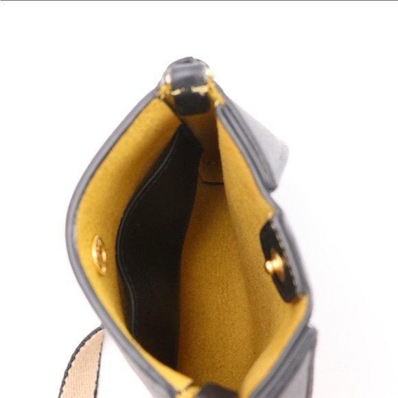 Stella McCartney Black Mini Bag with Logo Strap - Picture 5 of 6